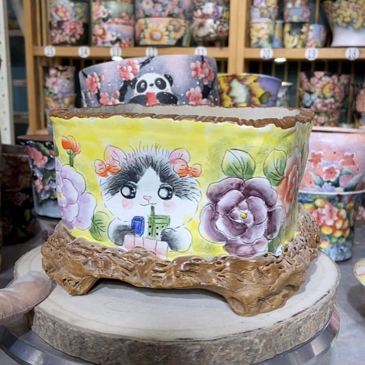 红陶景德镇艺术手绘作品