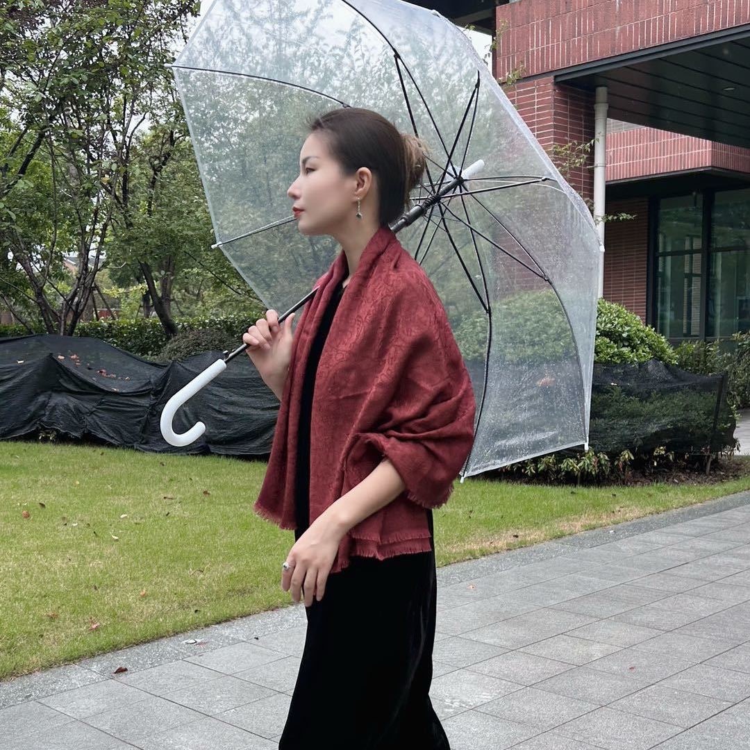  青丝宠粉女士皮毛一体长款外套（260366）0348