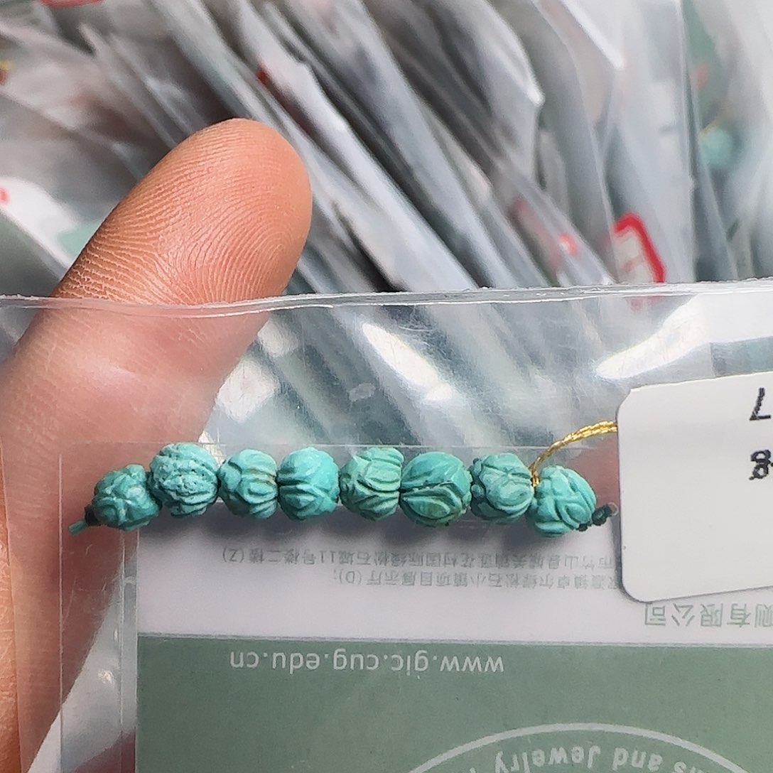 绿松石珠宝半成品未镶嵌