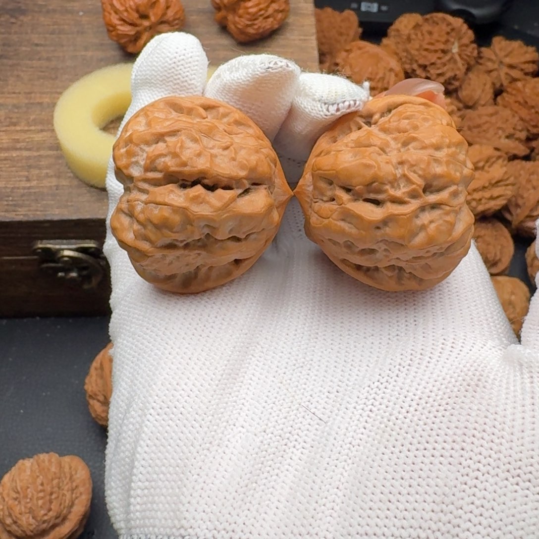 文玩核桃吊坠37三角蛙4855