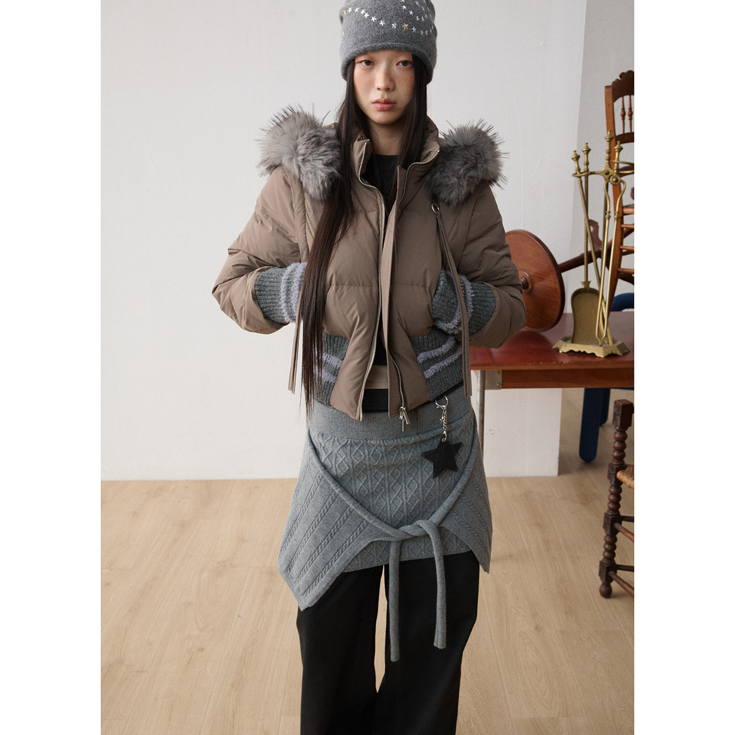 【直播间清仓款 No退No换】【雾都漫游】短款羽绒服拆卸袖子设计两穿