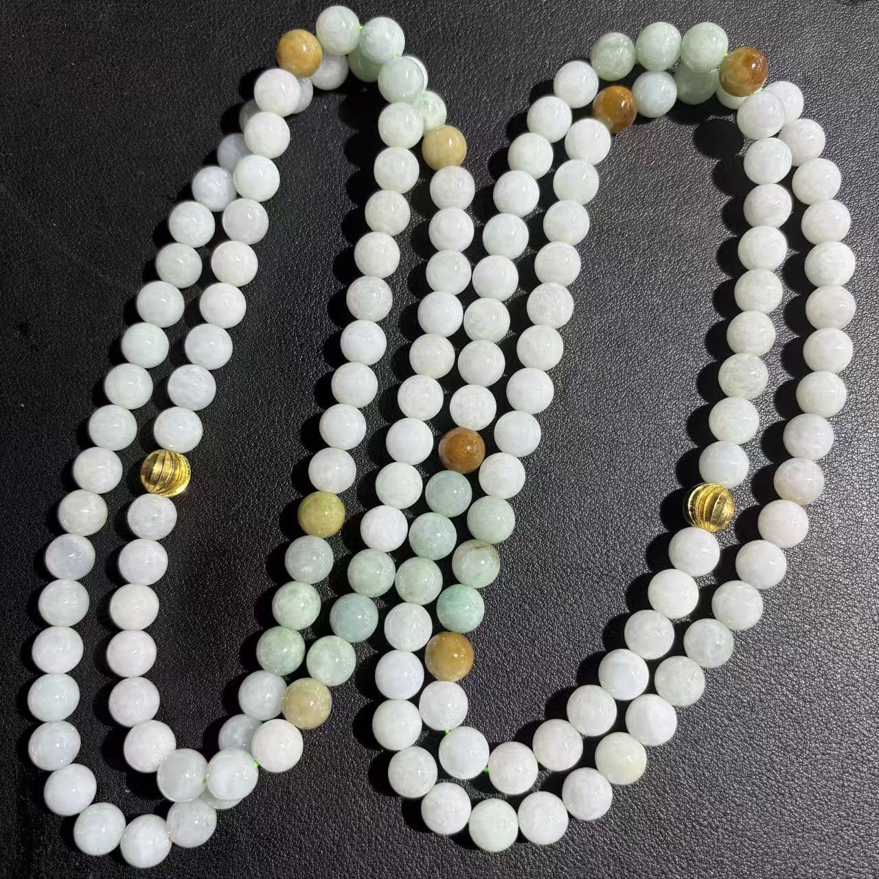 天然a货翡翠飘花项链-fc149-多样性发一