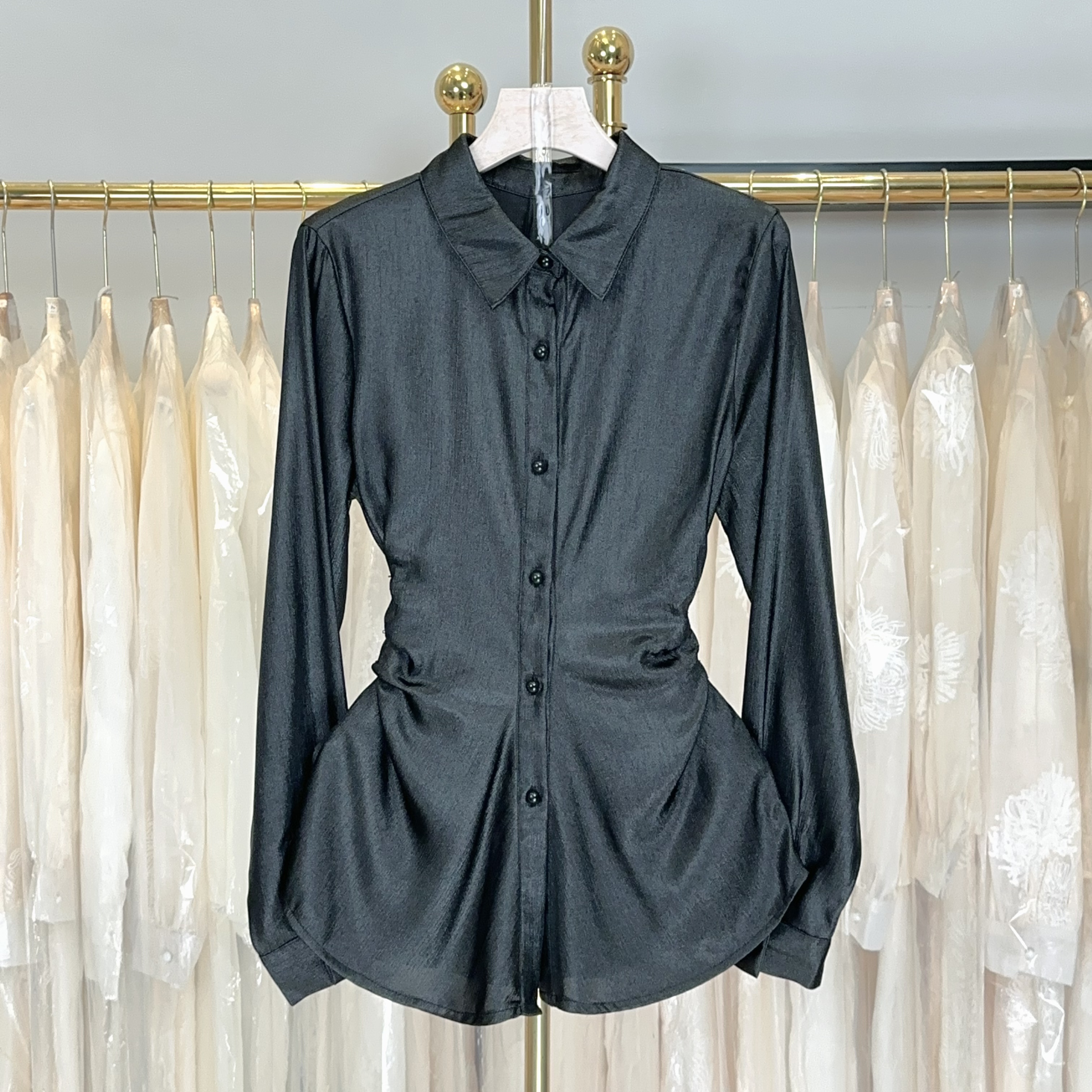 【RG2780】2025年春装新款时尚气质百搭减龄显瘦新款女装小衫