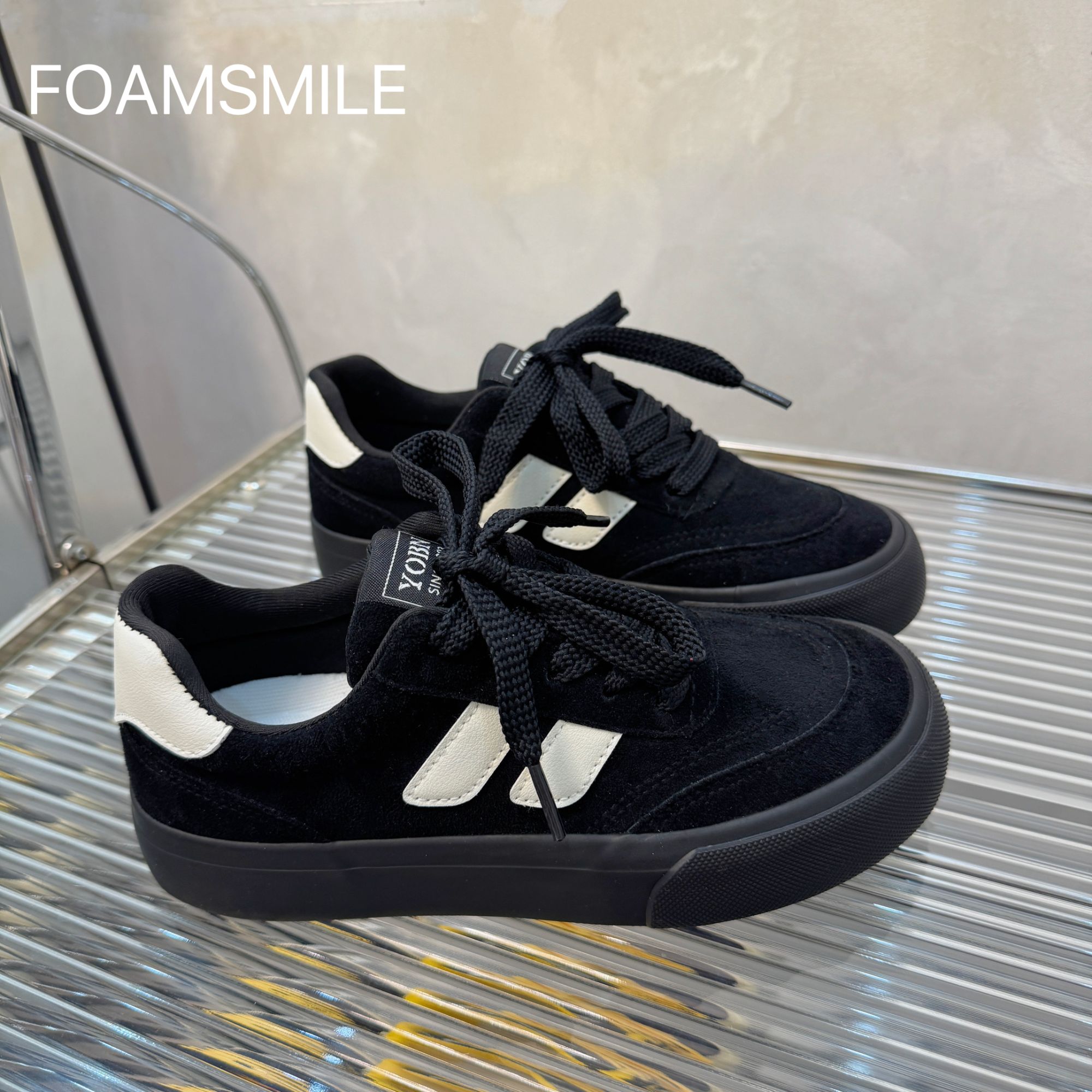 Foamsmile| 女生秋冬学院风街头韩版运动休闲板鞋潮鞋【云朵鞋垫】