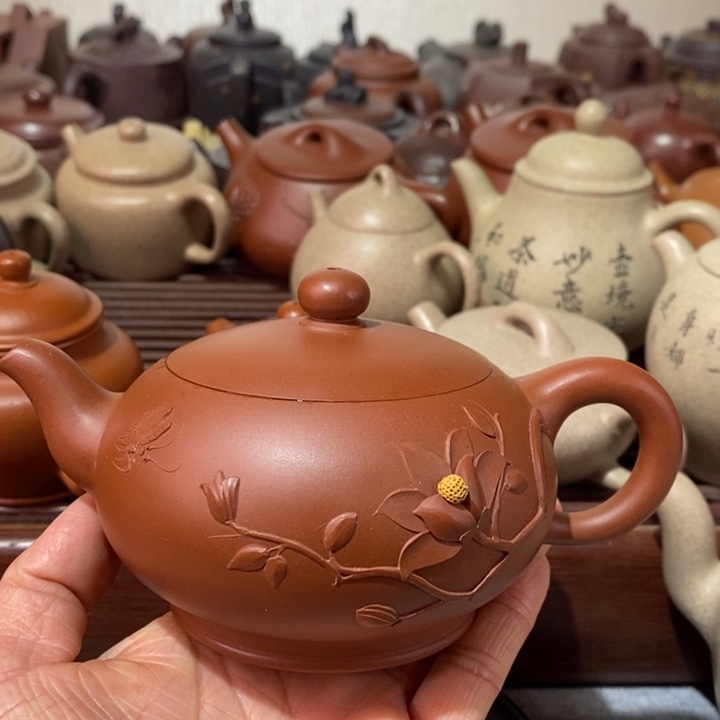 紫砂茶壶微瑕处理一把