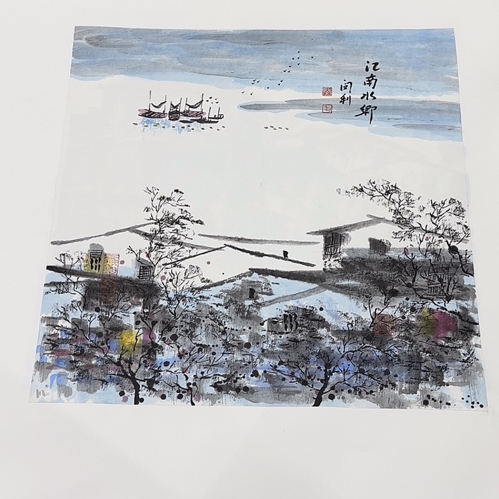 国画花鸟的翅膀和翅膀都是白色的