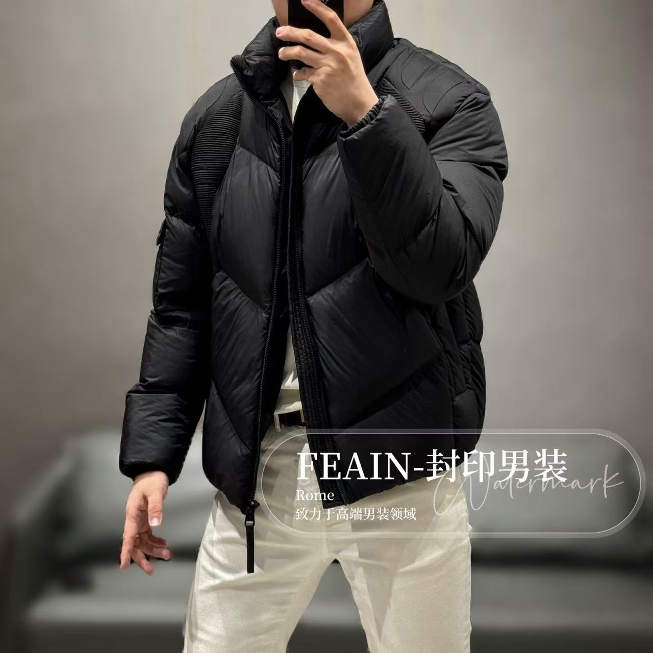 【雷迪凯奇】高端定制5D机甲风格高冲绒羽绒服5551