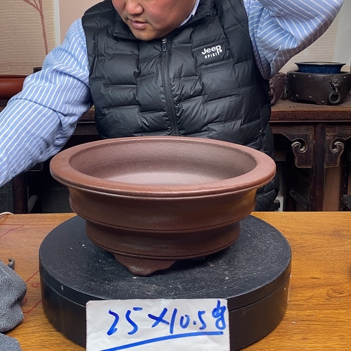 紫砂花盆货号一只ZJJ31