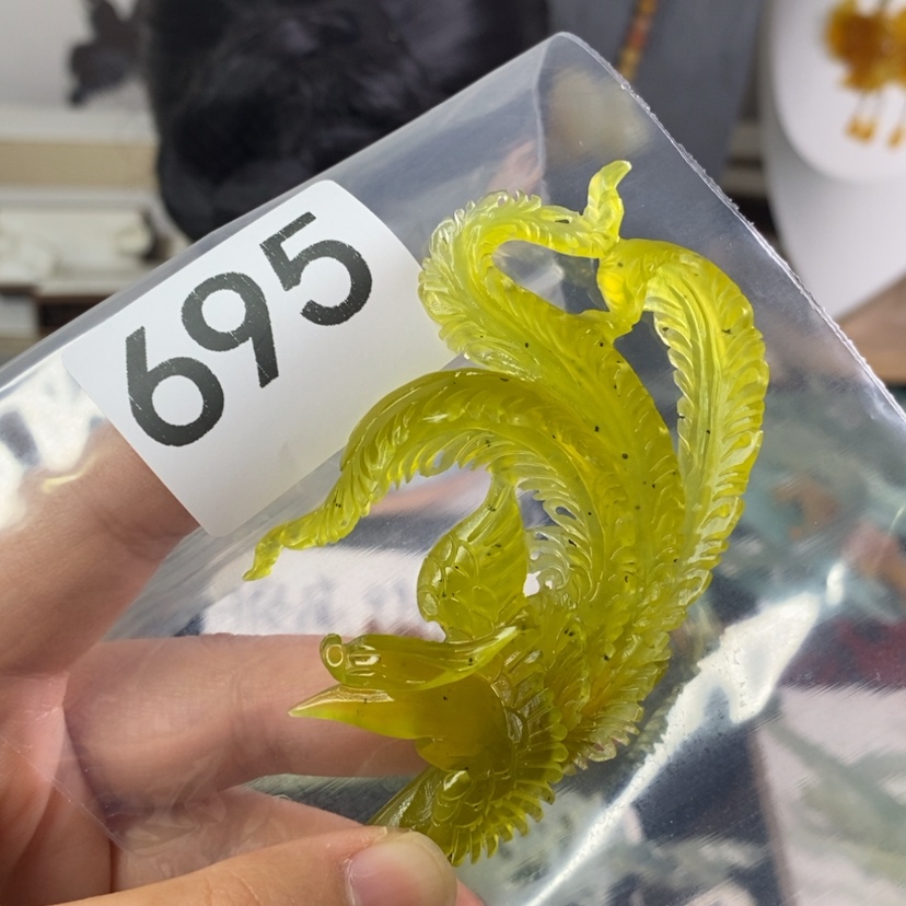 【闪购商品】岫玉发饰未镶嵌龍***上