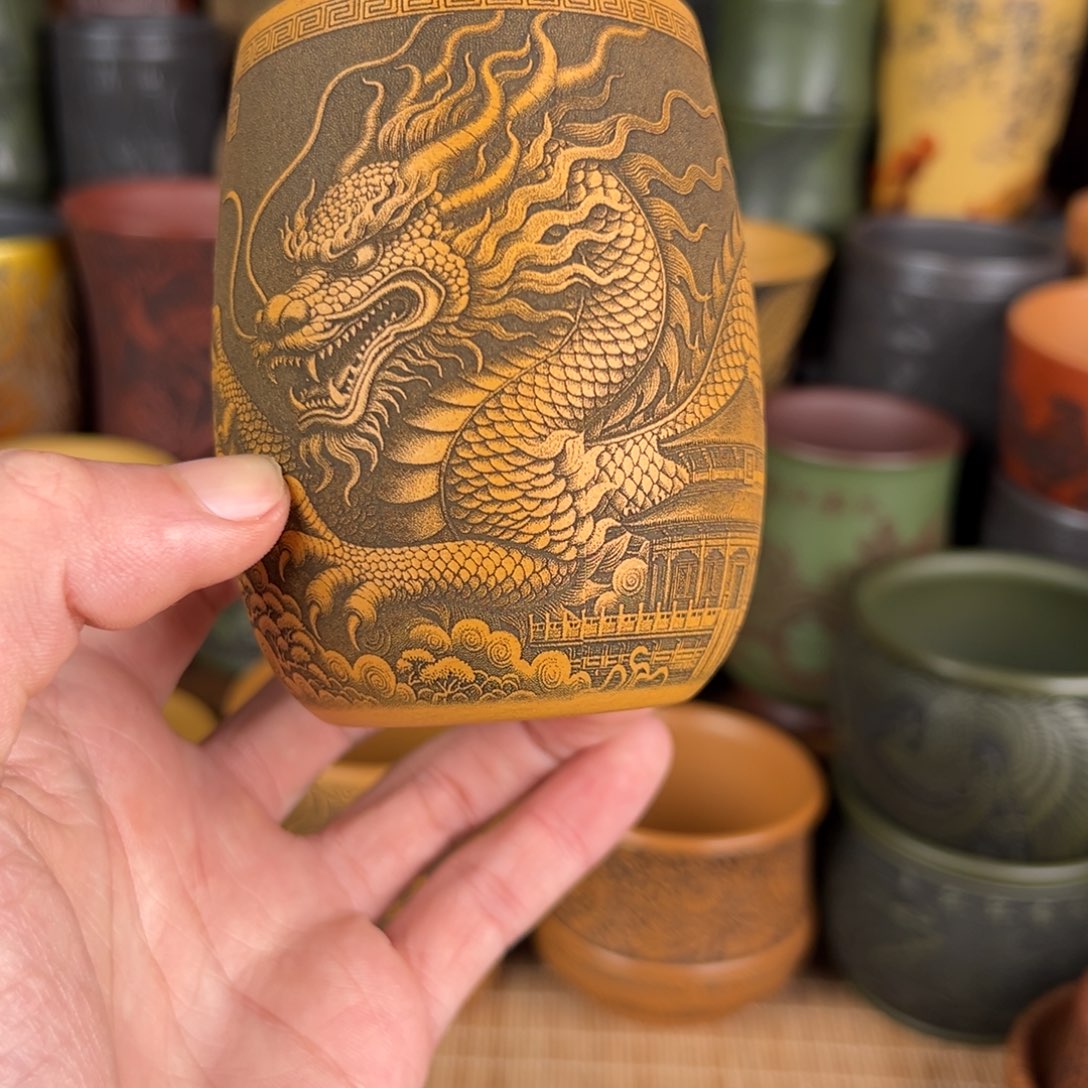 茶杯紫砂宜兴原矿紫砂杯