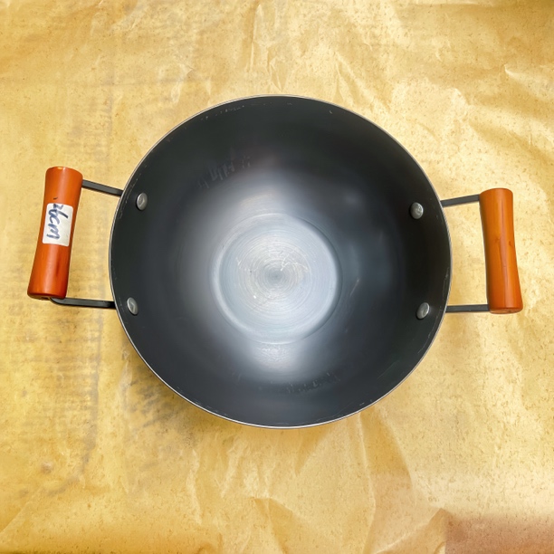 双耳迷你小铁锅无涂层小炒锅不粘锅超轻便平底锅家用一人食炒菜锅