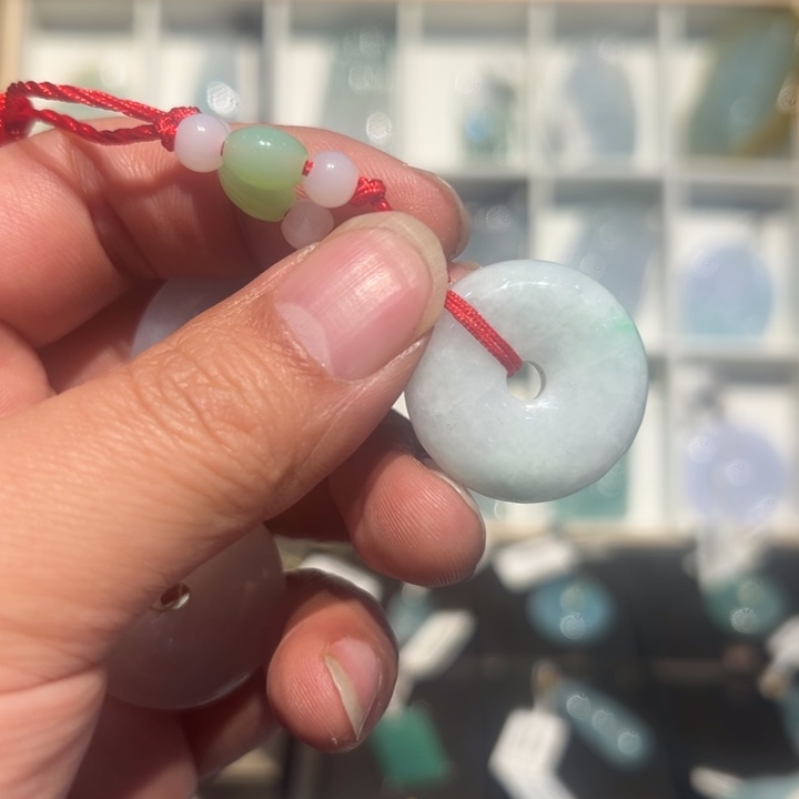 翡翠未镶嵌颈饰缅甸翡翠平安扣