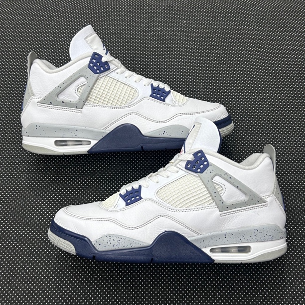 95新 MM6 44码 aj4 午夜蓝 白蓝 无盒 成色很新 鞋头满星