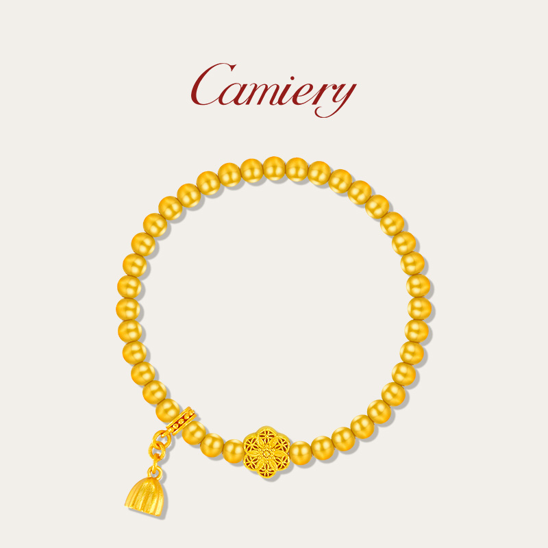  CAMIERY/卡美瑞 新中式轻奢六相花莲蓬手链百搭款JJ