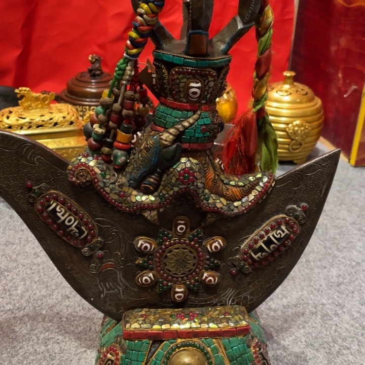 佛***灯瓷片铜摆件工艺品等