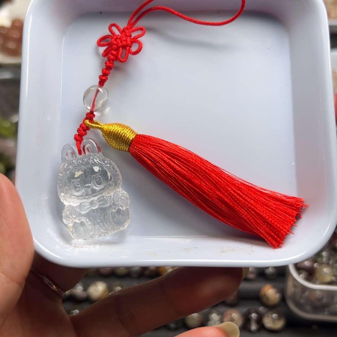 玛瑙/玉髓散珠白幽灵