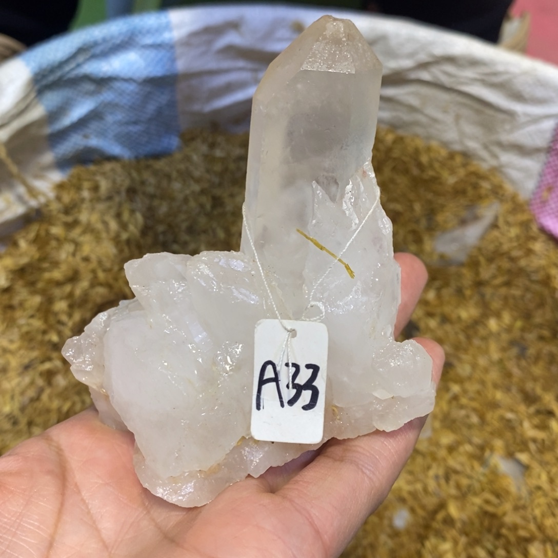 水晶水晶原石摆件未镶嵌