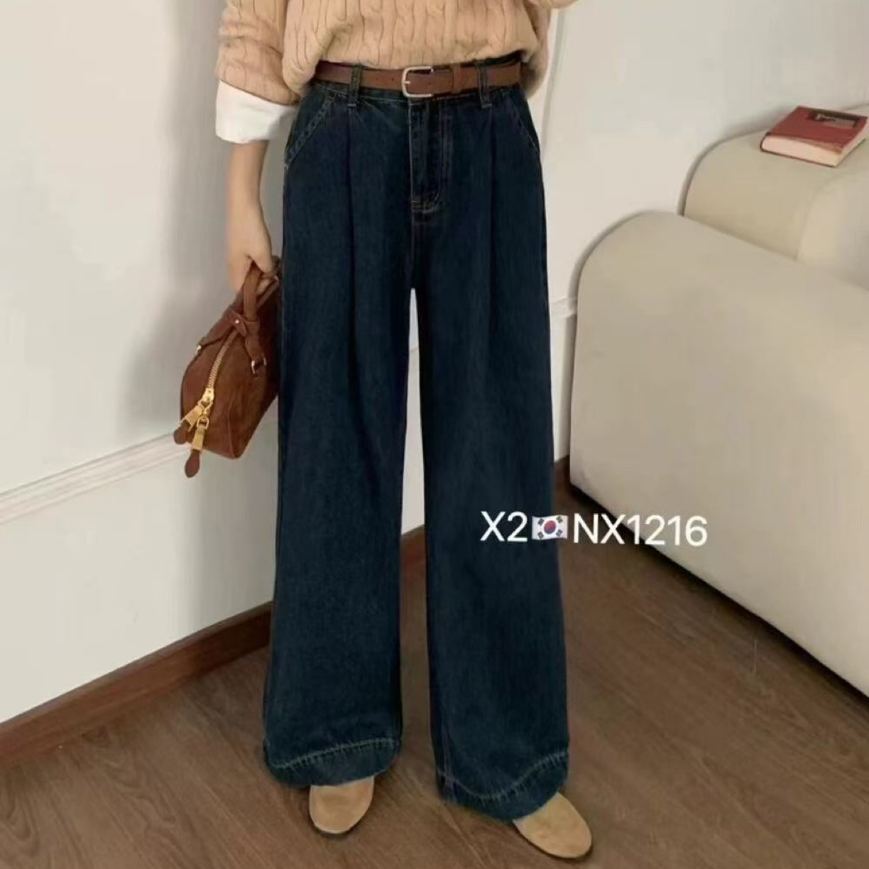 2秋冬必备全场高货断码直筒阔腿牛仔裤（喜欢拍拍字母+数字下单）