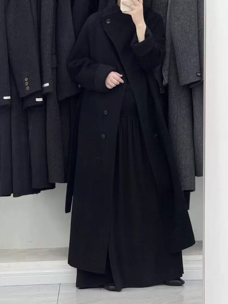 【江婉专属】宽松高级感毛呢外套女秋冬款双面气质单排扣2089