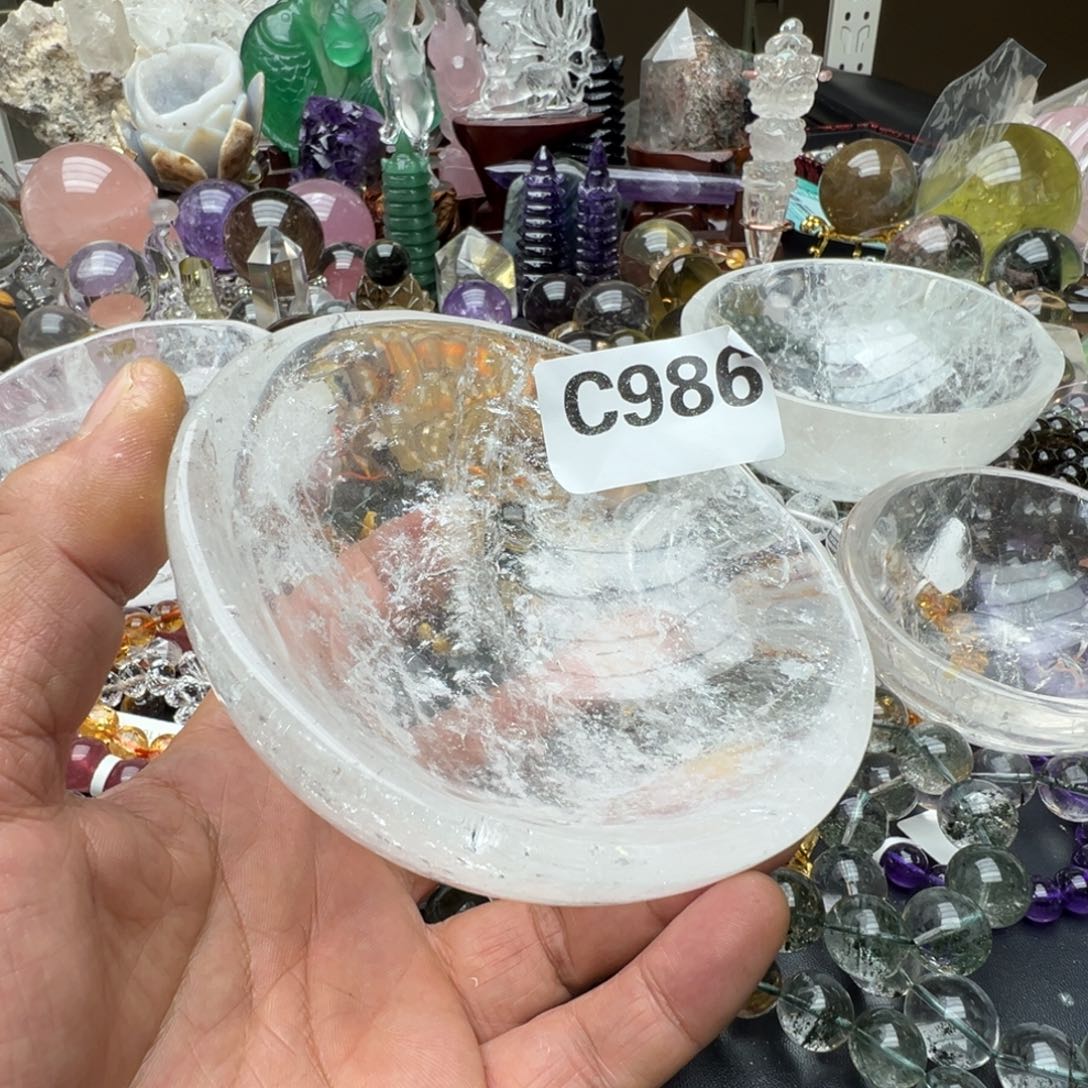 水晶摆件未镶嵌小*子水晶986