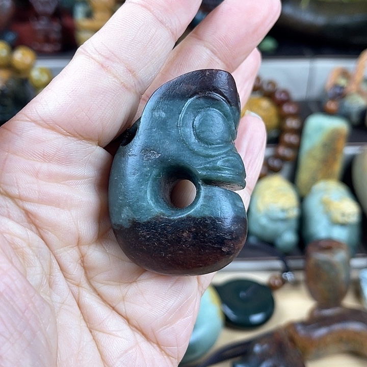 岫岩河磨玉（透闪石质玉）把件未镶嵌S****n