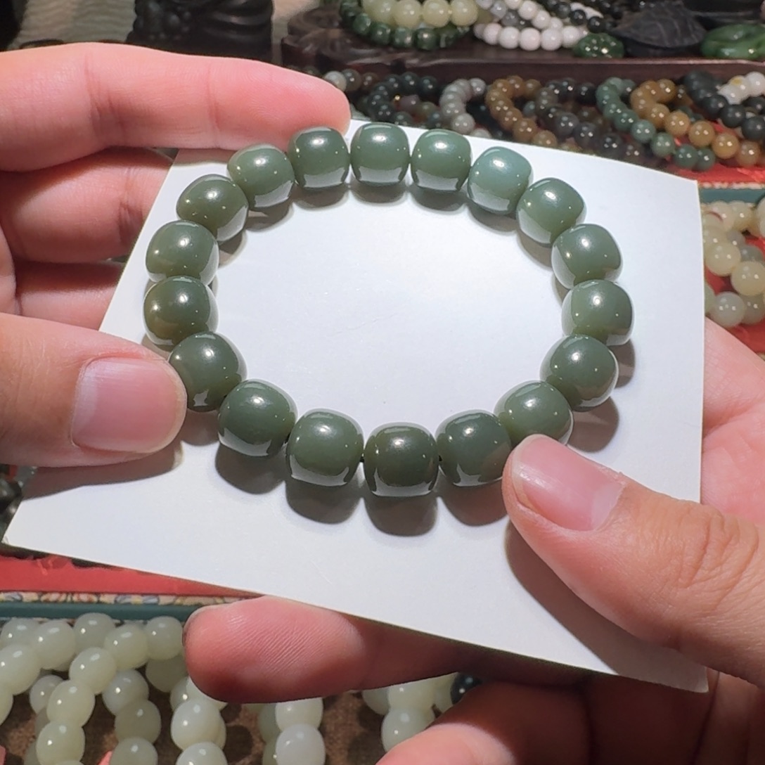 和田玉未镶嵌手链有包容