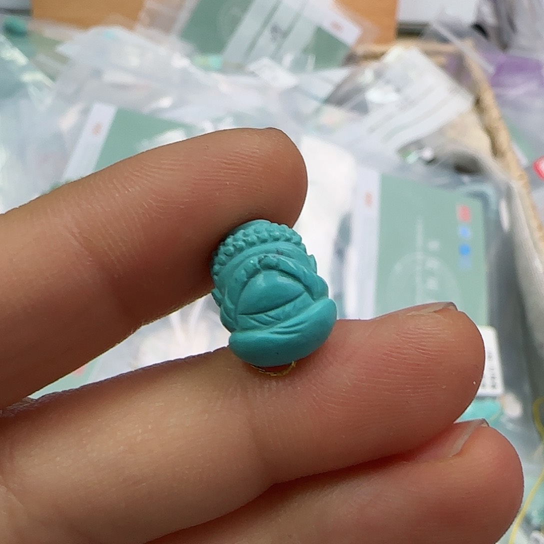 绿松石珠宝半成品未镶嵌