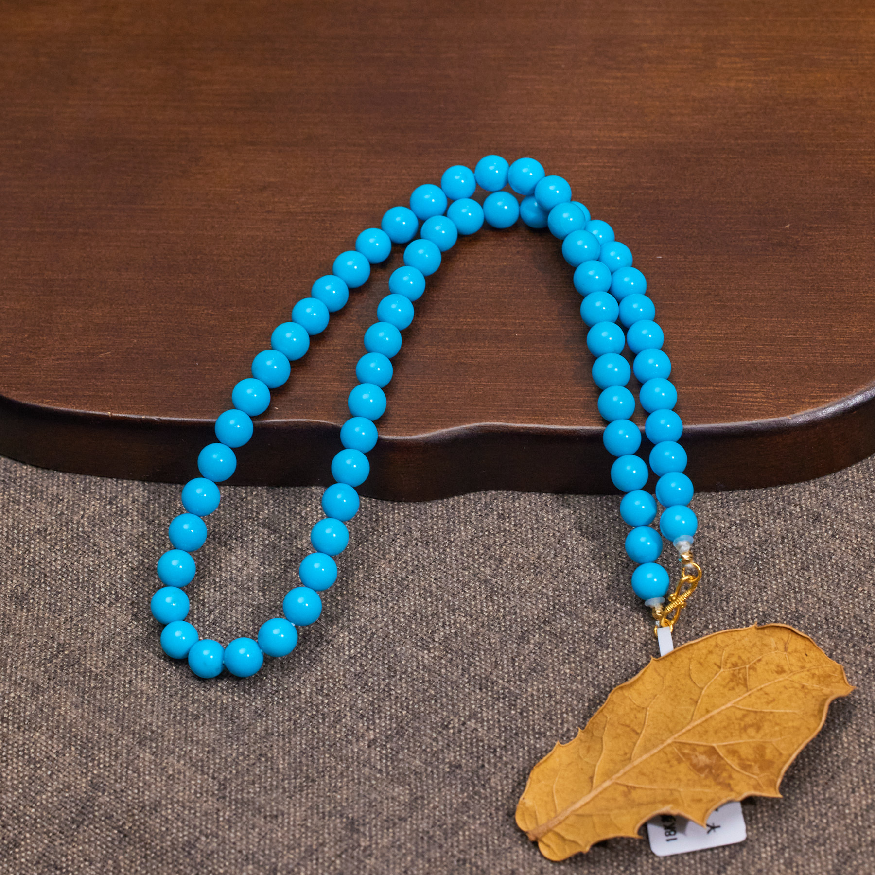 【歪歪】圆珠*美松项链*18K金镶嵌W5353