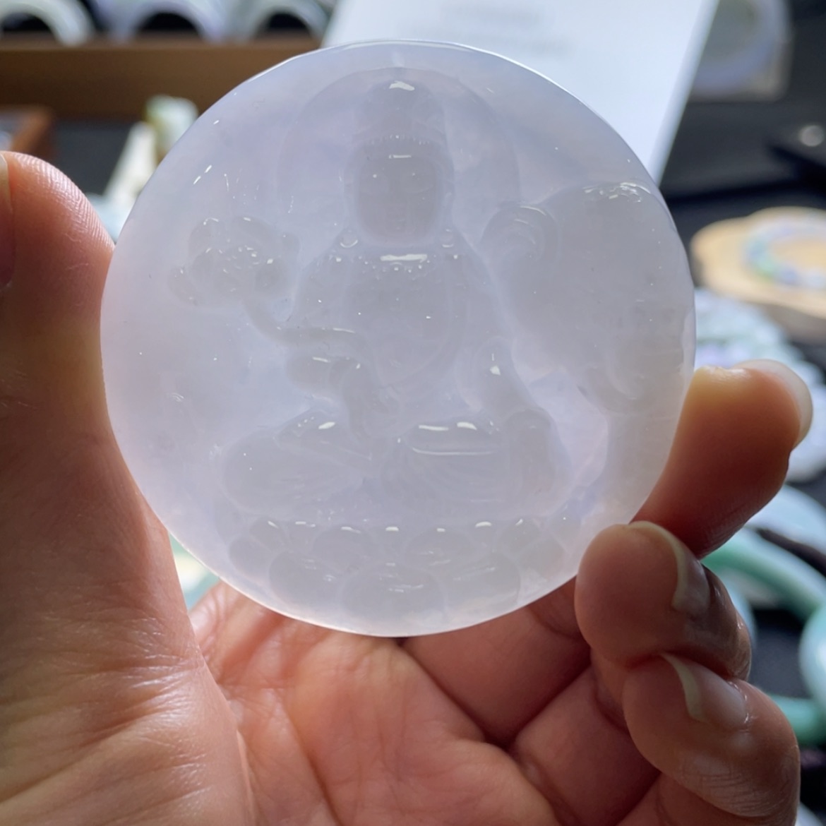 【闪购商品】翡翠颈饰未镶嵌普贤菩萨