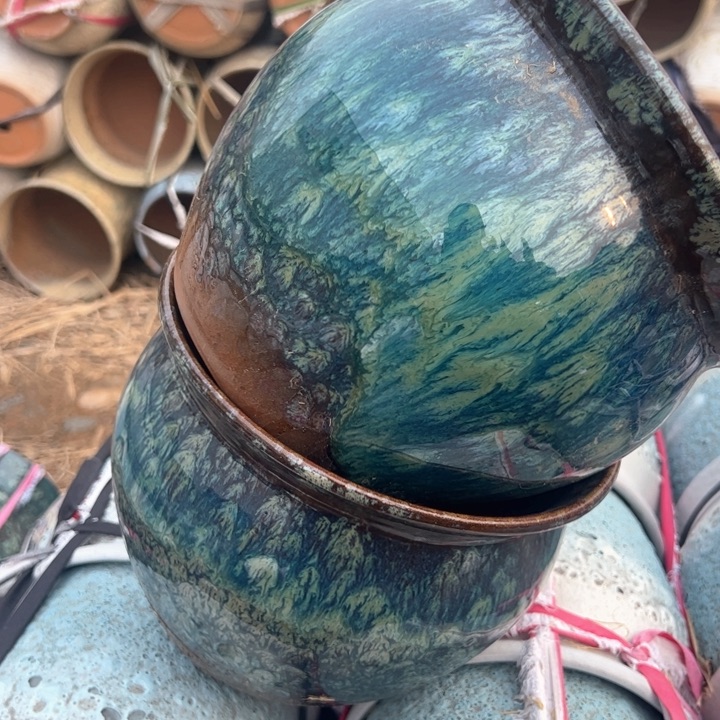 红陶紫砂碗盆口20