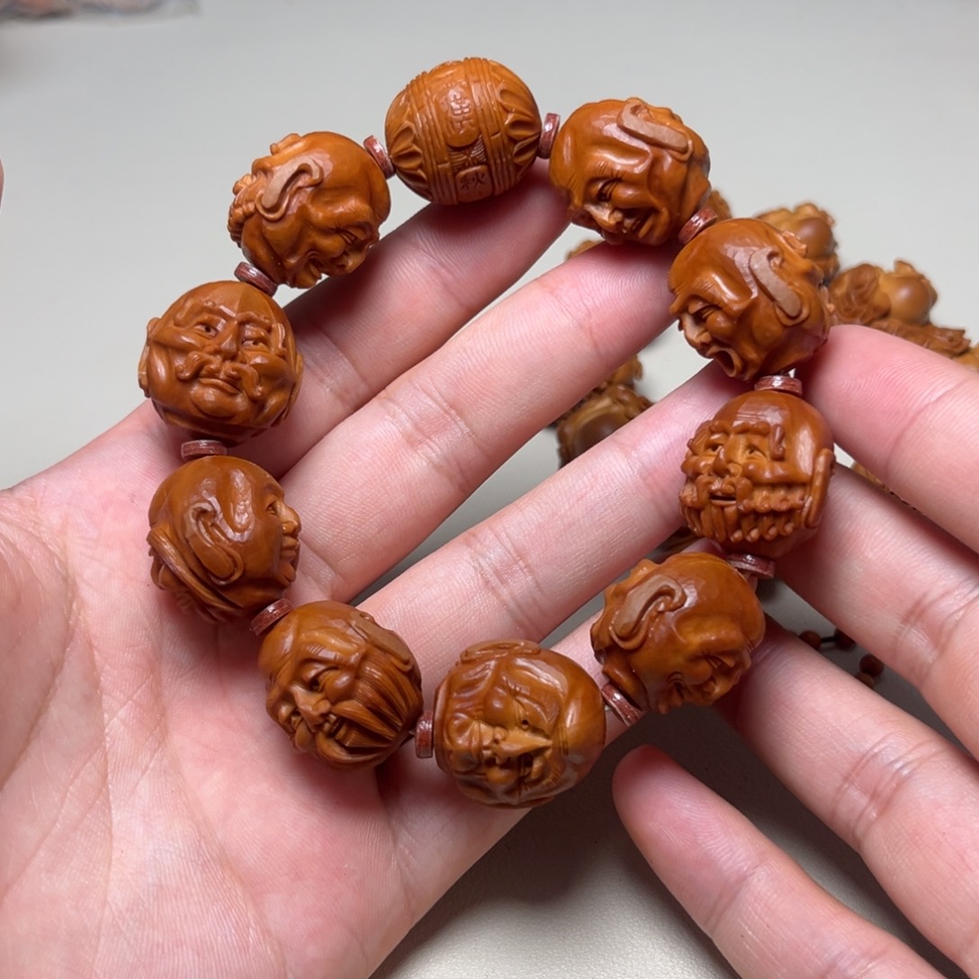 一***瓜橄榄核手串十八罗汉