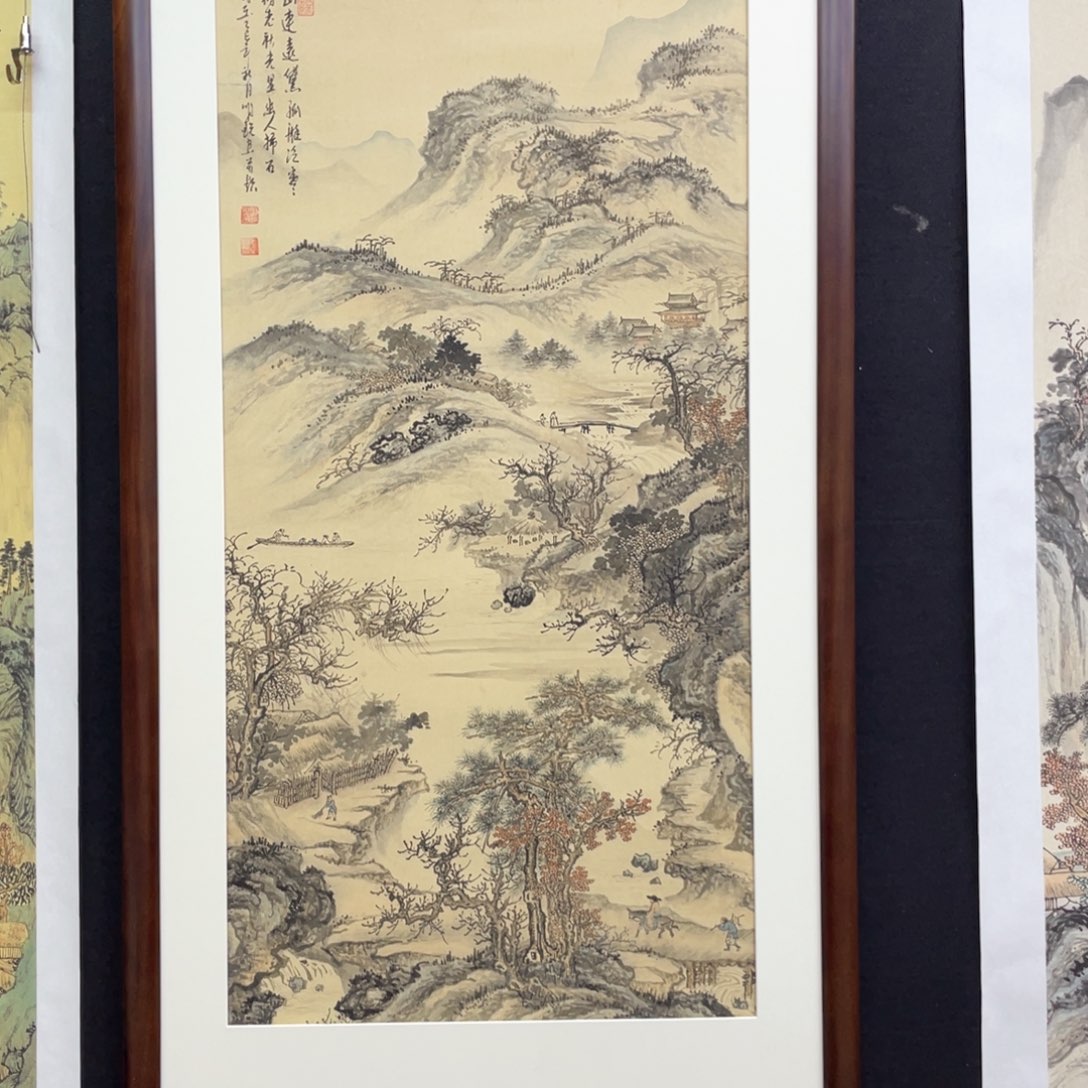 国画手绘国画，仿古山水，不带框