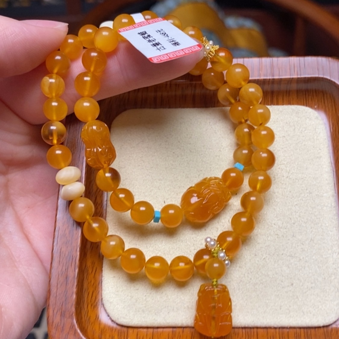 【闪购商品】蜜蜡手链未镶嵌手串