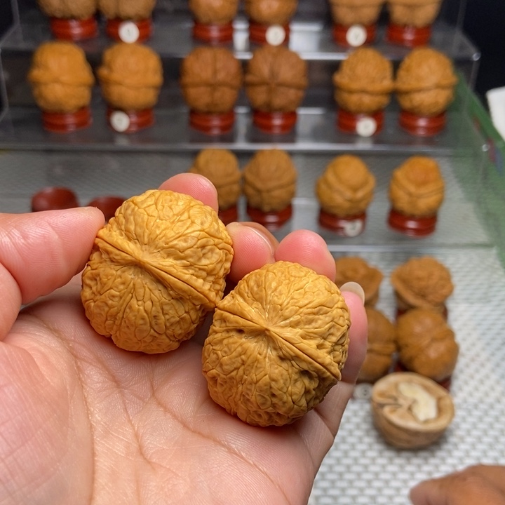 把件文玩核桃金馒头55