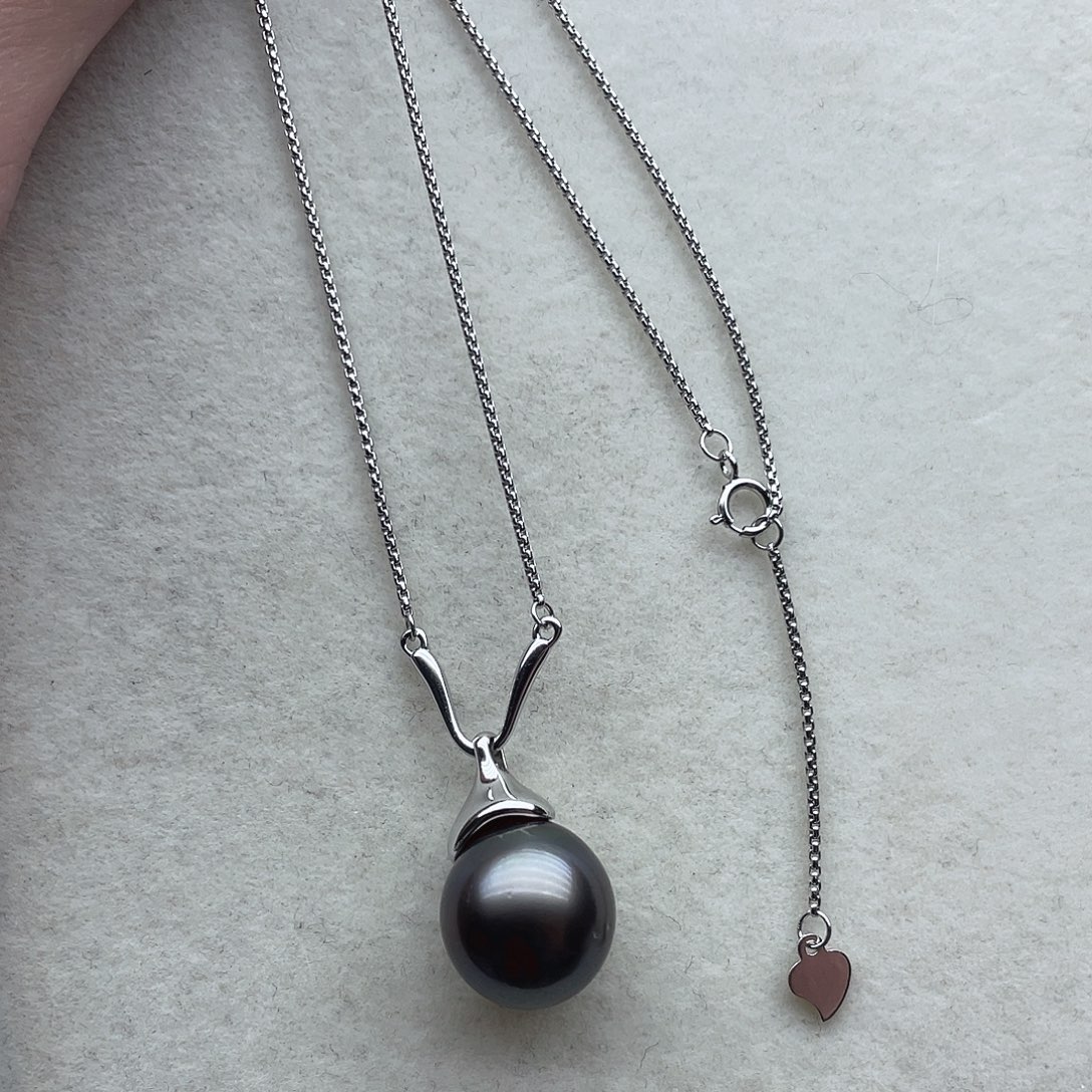 海水珍珠银S925镶嵌套链86