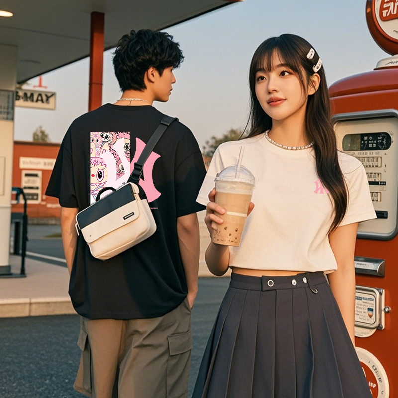 夏季圆领运动夏季街头风休闲T恤韩版短袖半袖潮流男士纯棉百搭ins