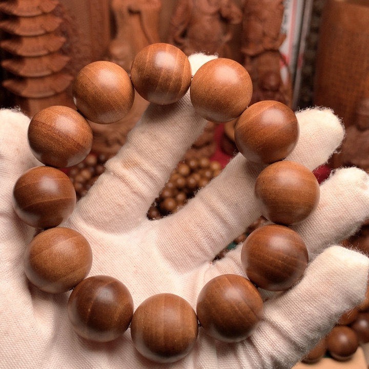 檀香木其他老山檀手把件吊坠瑕疵