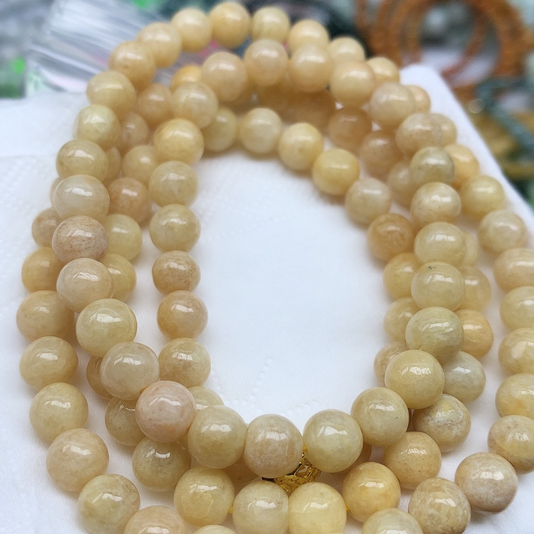 翡翠未镶嵌颈饰珠子5