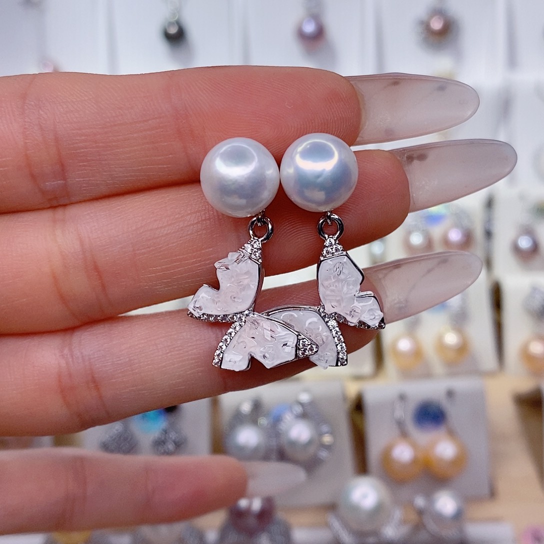 淡水珍珠未镶嵌耳饰