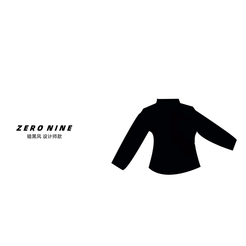Dan Dan 黑色德绒打底衫女  收腰显瘦修身上衣