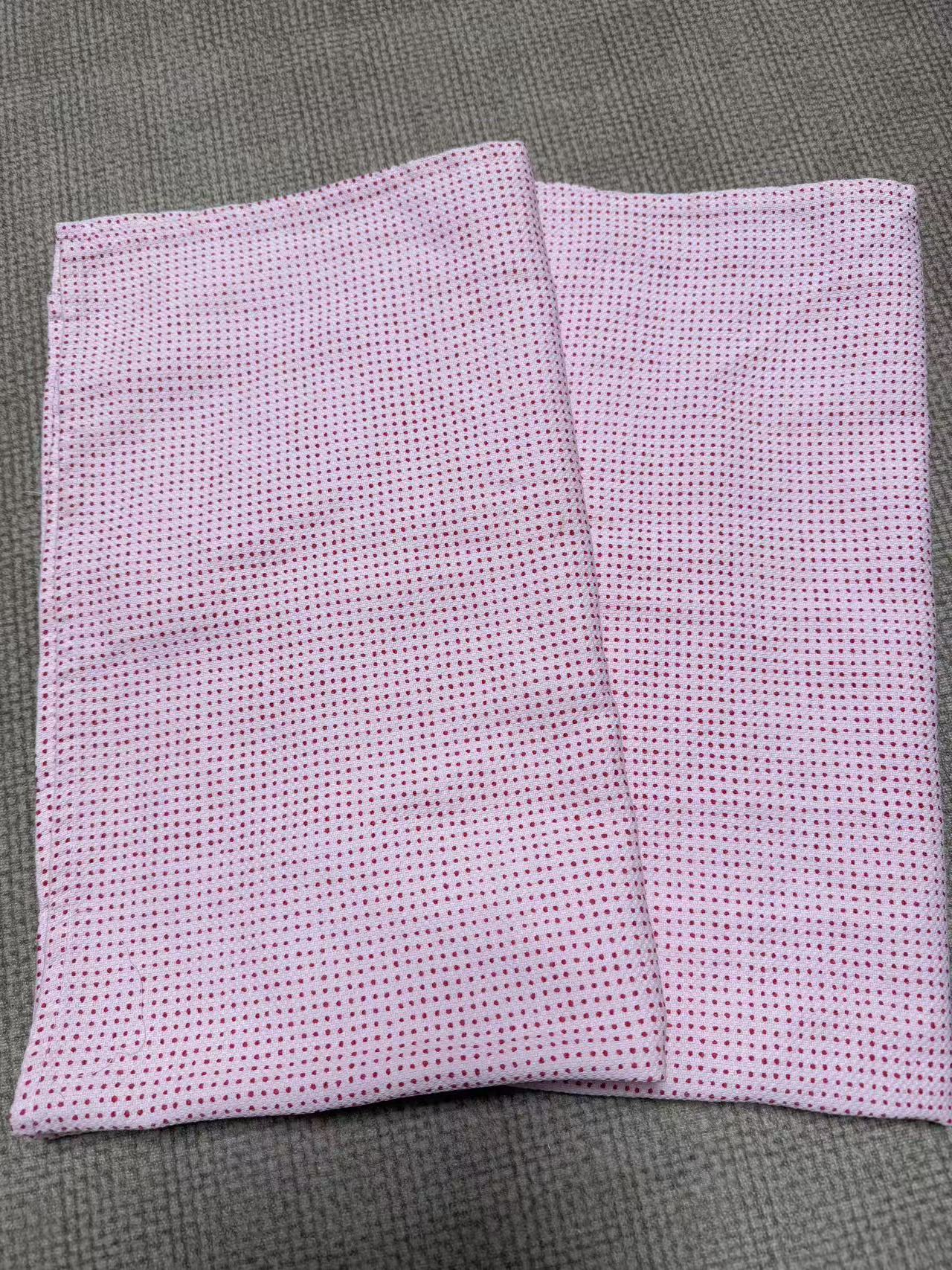 《老粉福利》微脏款出口泡菜国原单汉麻雨露麻枕巾(一对透气吸汗）