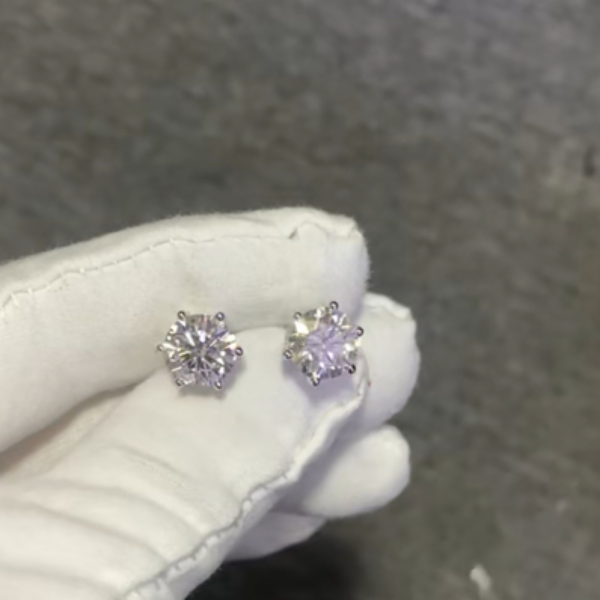 PT950铂金六爪耳钉 芳定制链接