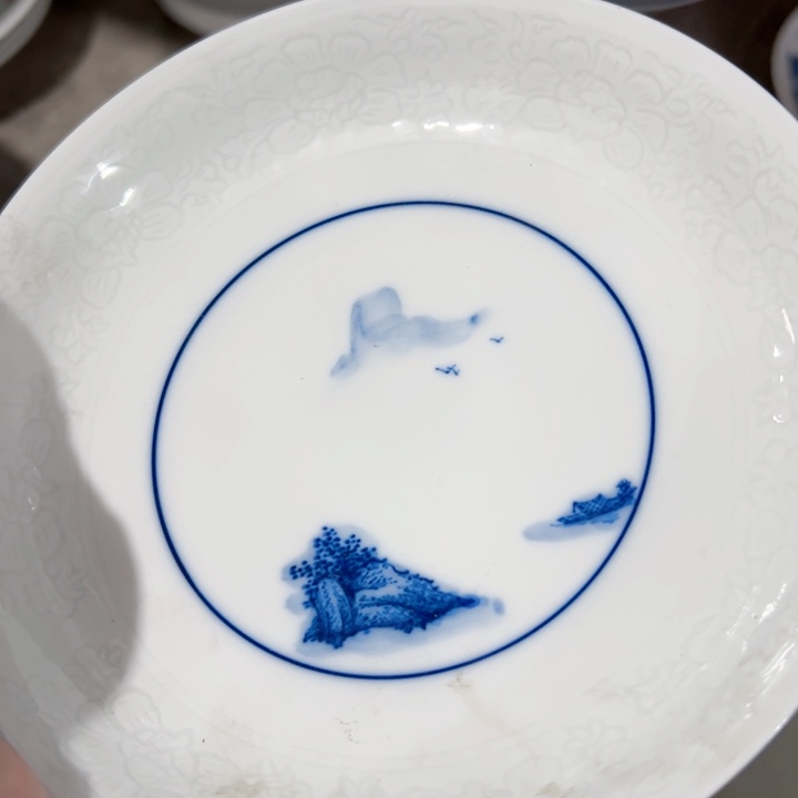 盘手绘六点五寸手工陶瓷