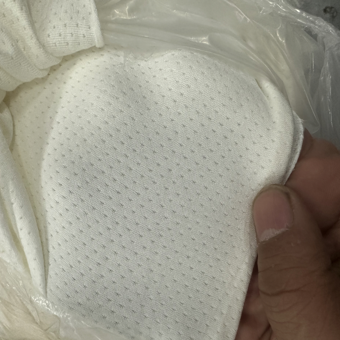 白色网眼紫衫淳白色布料一米