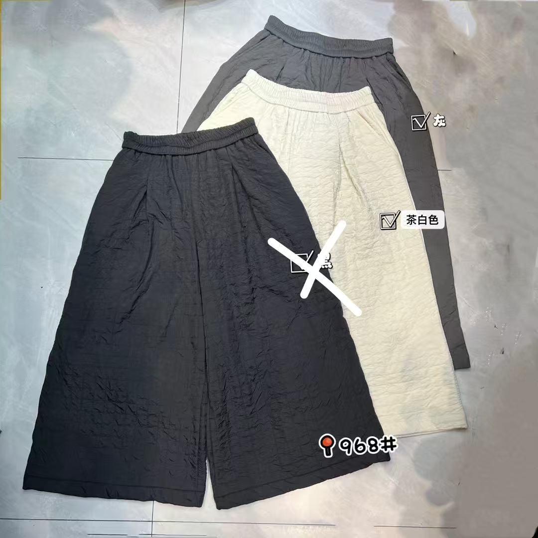 DJJ#968 FL 日系肌理感阔腿裤-加绒 12-11