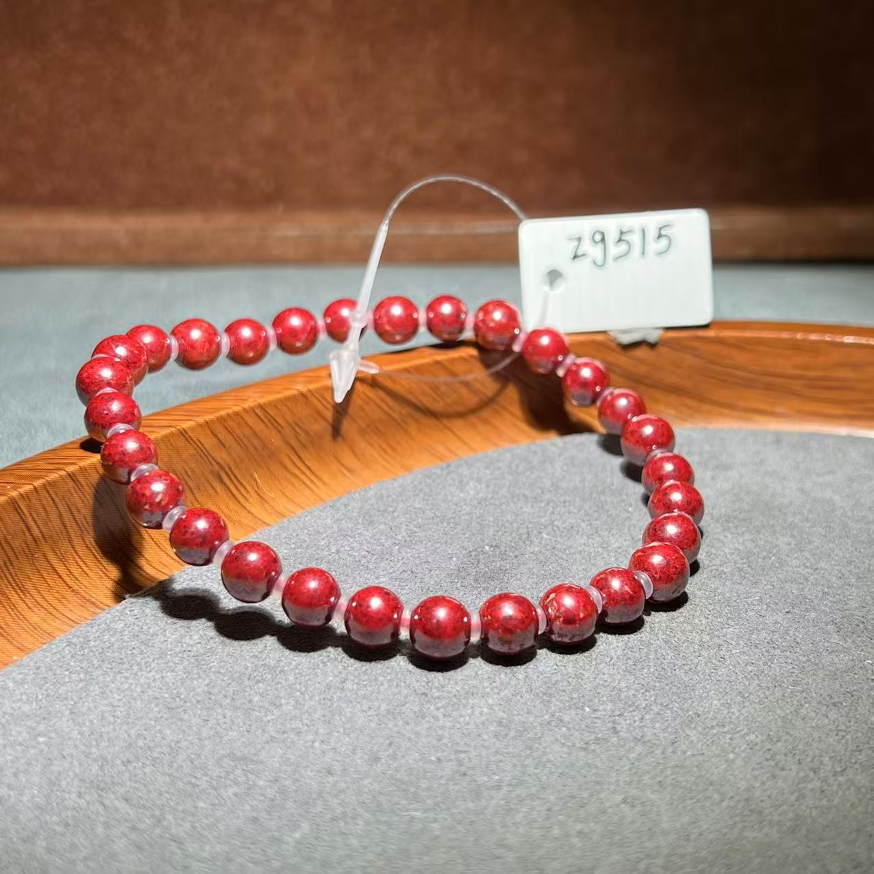 天然辰砂【张老斯珠宝】天然朱砂手串zg515（多样性发货 拍一发一）