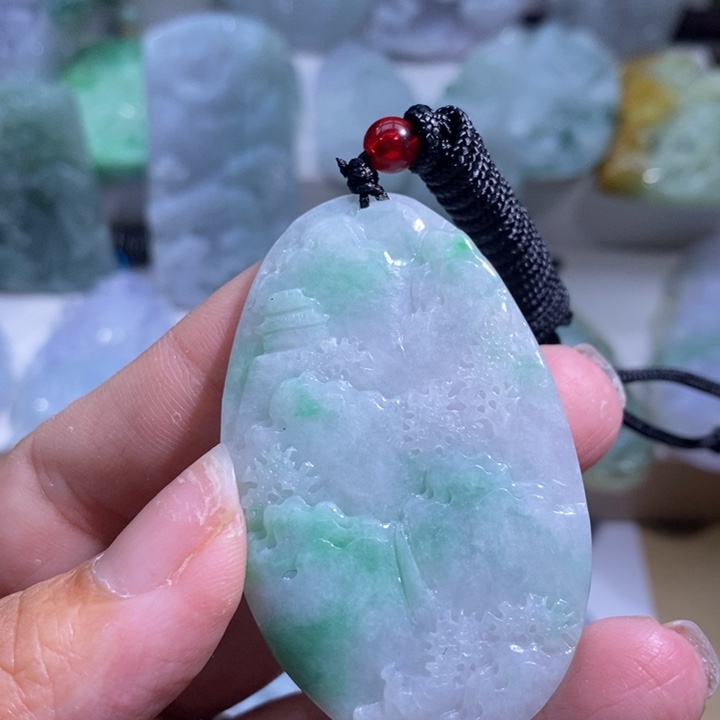 【闪购商品】翡翠挂件未镶嵌山水