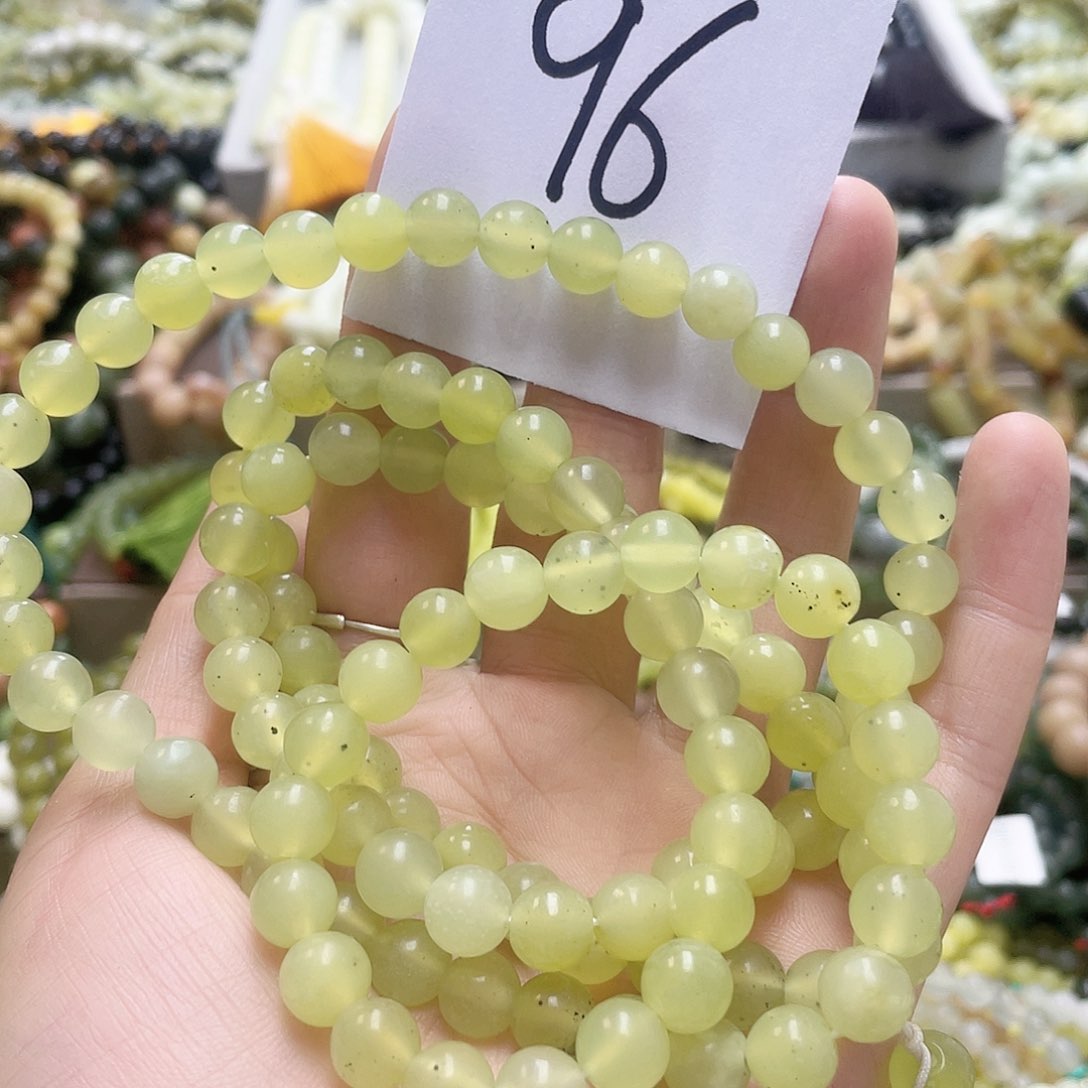 未镶嵌蛇纹石玉手链