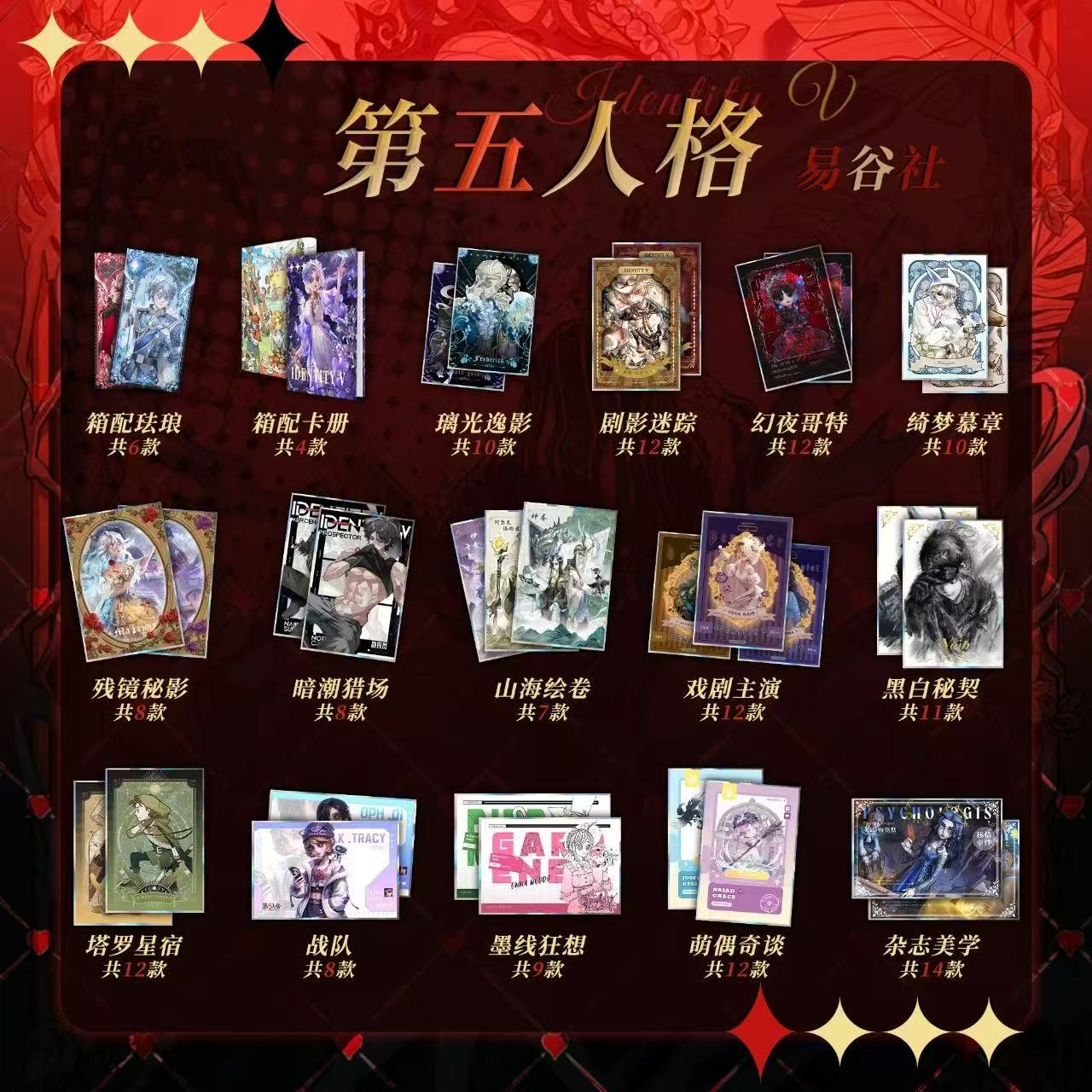 【平拆】第五人格易谷社色纸二创盲盒 默认代拆