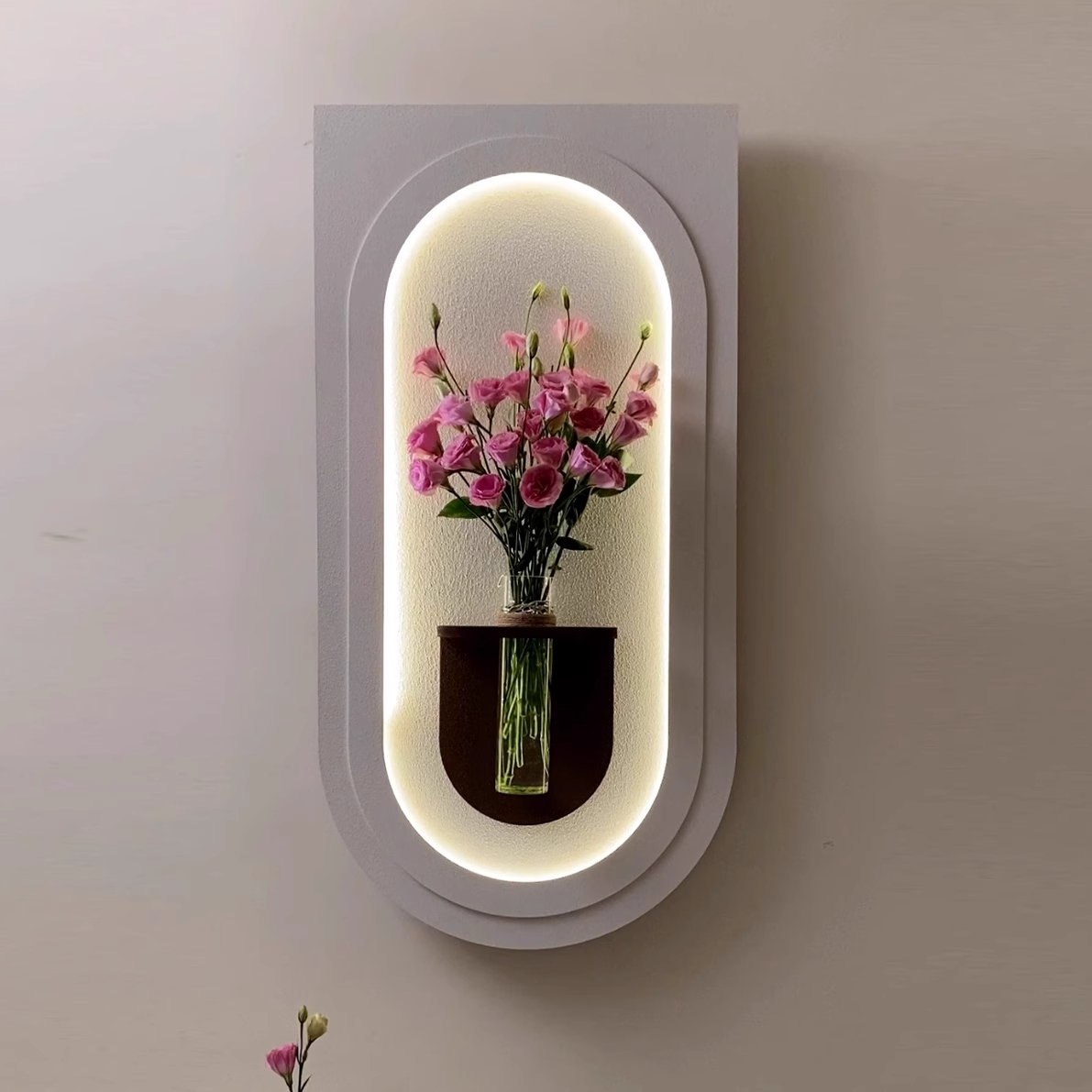 2025简约花瓶水培绿植装饰画玄关画餐厅立体客厅砂岩背景墙挂画